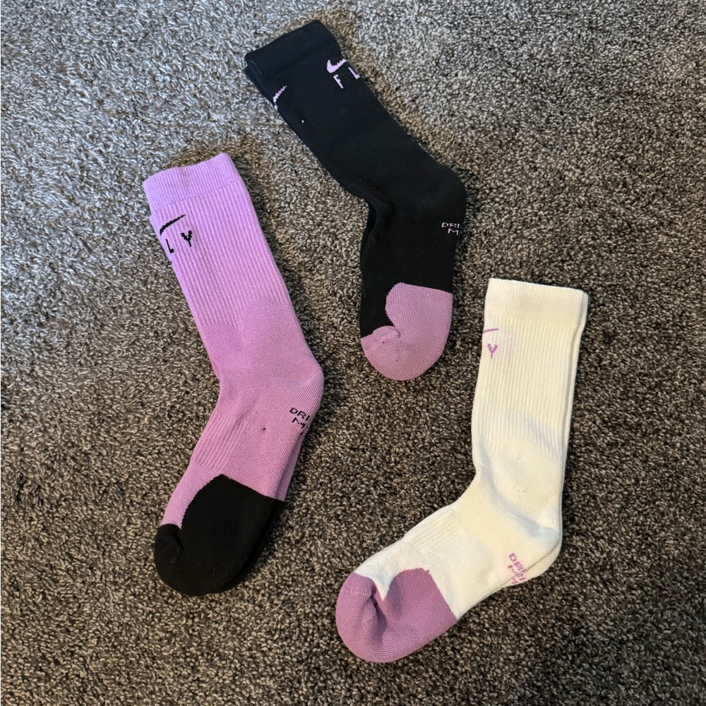 New without Tags Purple Nike Color Dri-Fit Socks